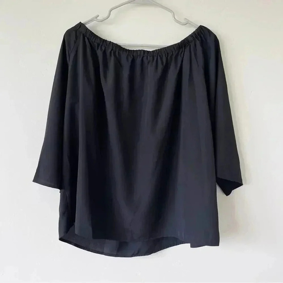 Amanda Uprichard Black Nirvana Blouse L EUC - Picture 8 of 8